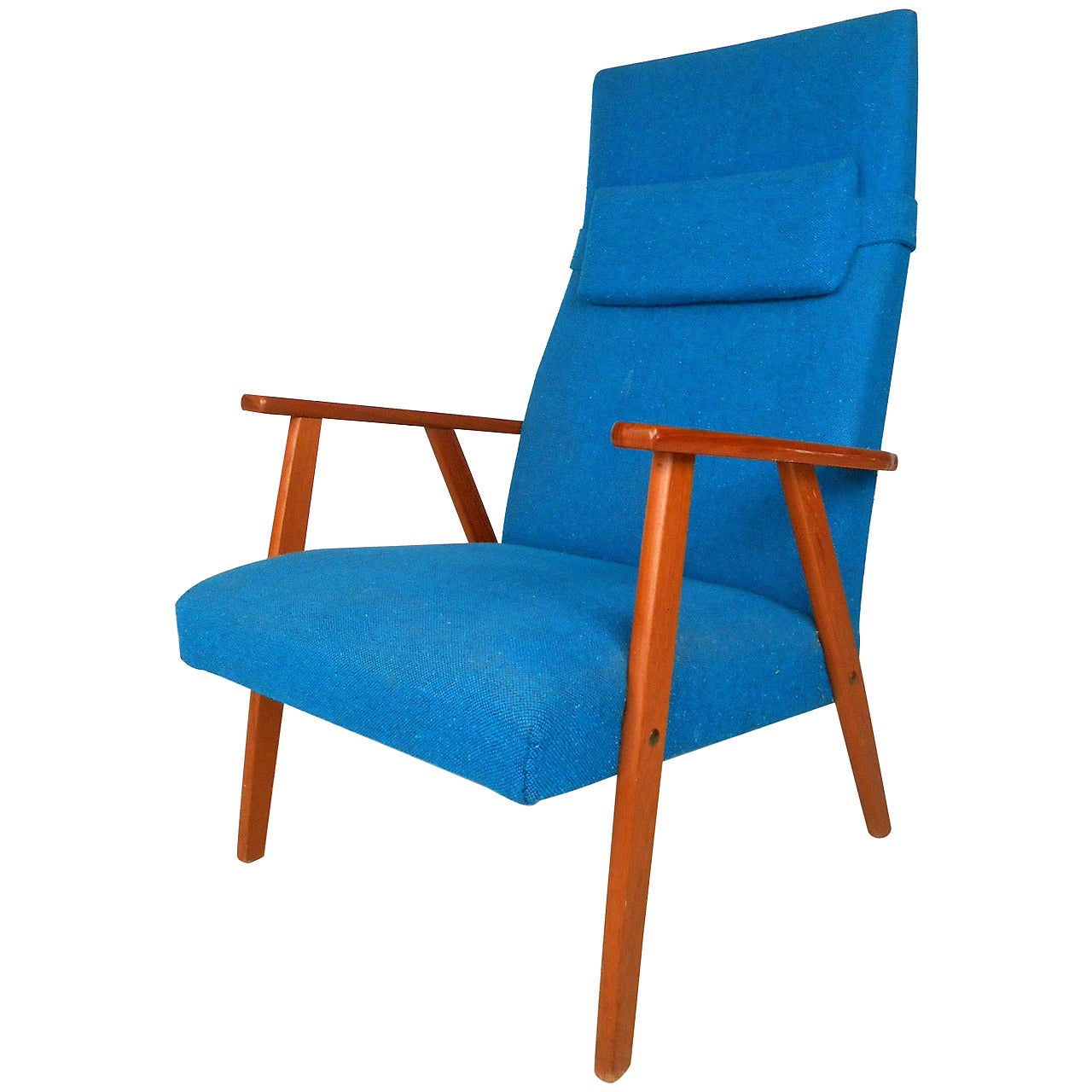  Mid-Century Scandinavian Modern Highback Armchair For Sale
