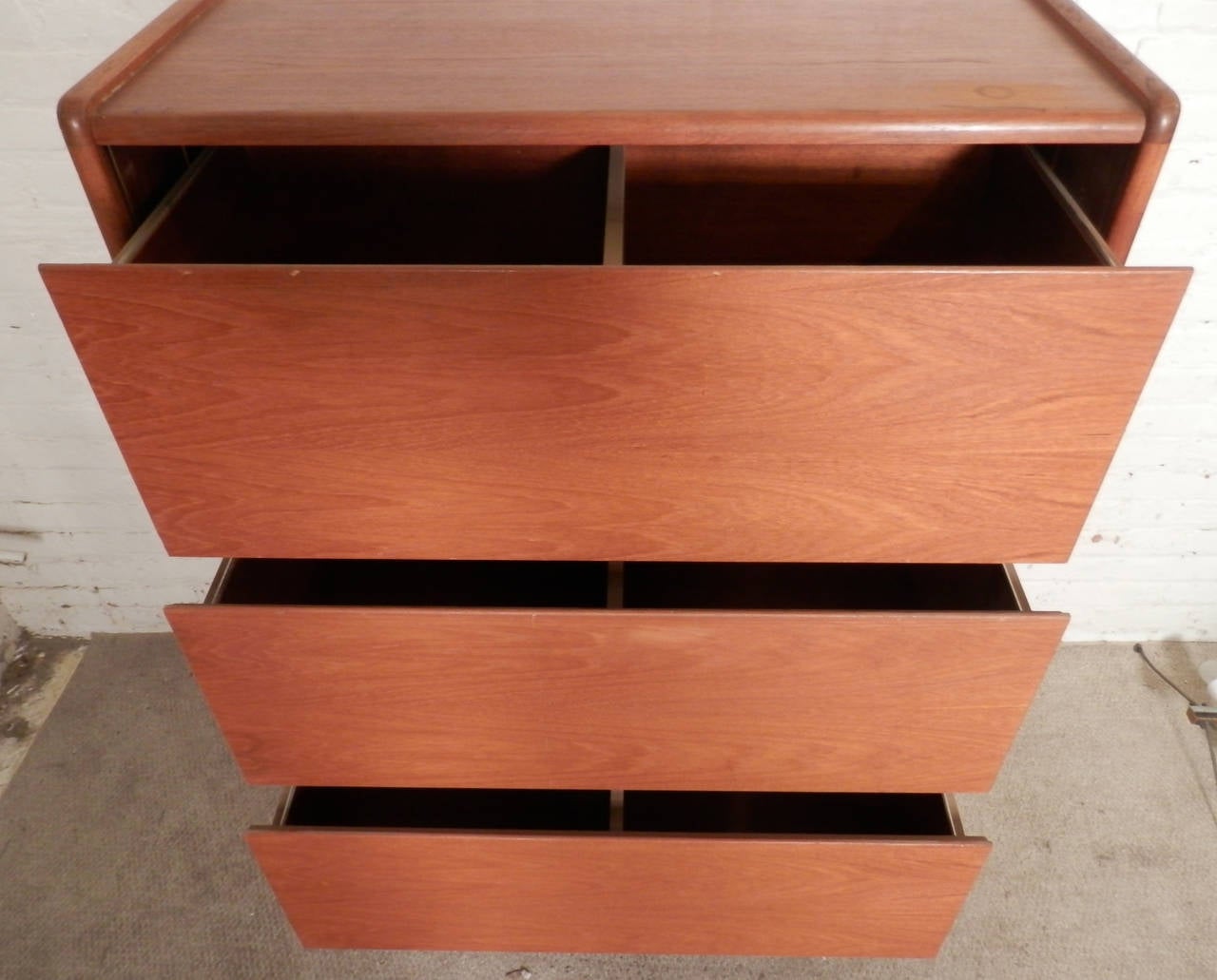 Extremely Unusual Mid-Century Dresser w/ Tambour Front 3