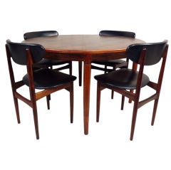 Rosewood Dining Table & Six Chairs by Niels O. Moller