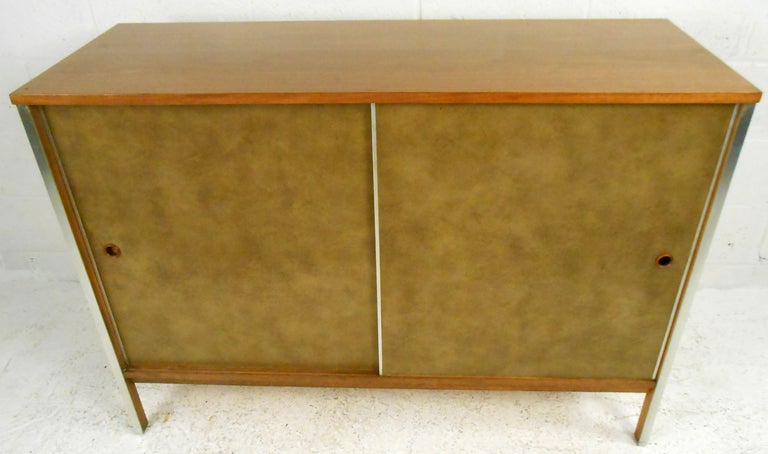 Mid-Century Modern Paul McCobb Calvin Group Mid-Century Sliding Door Cabinet