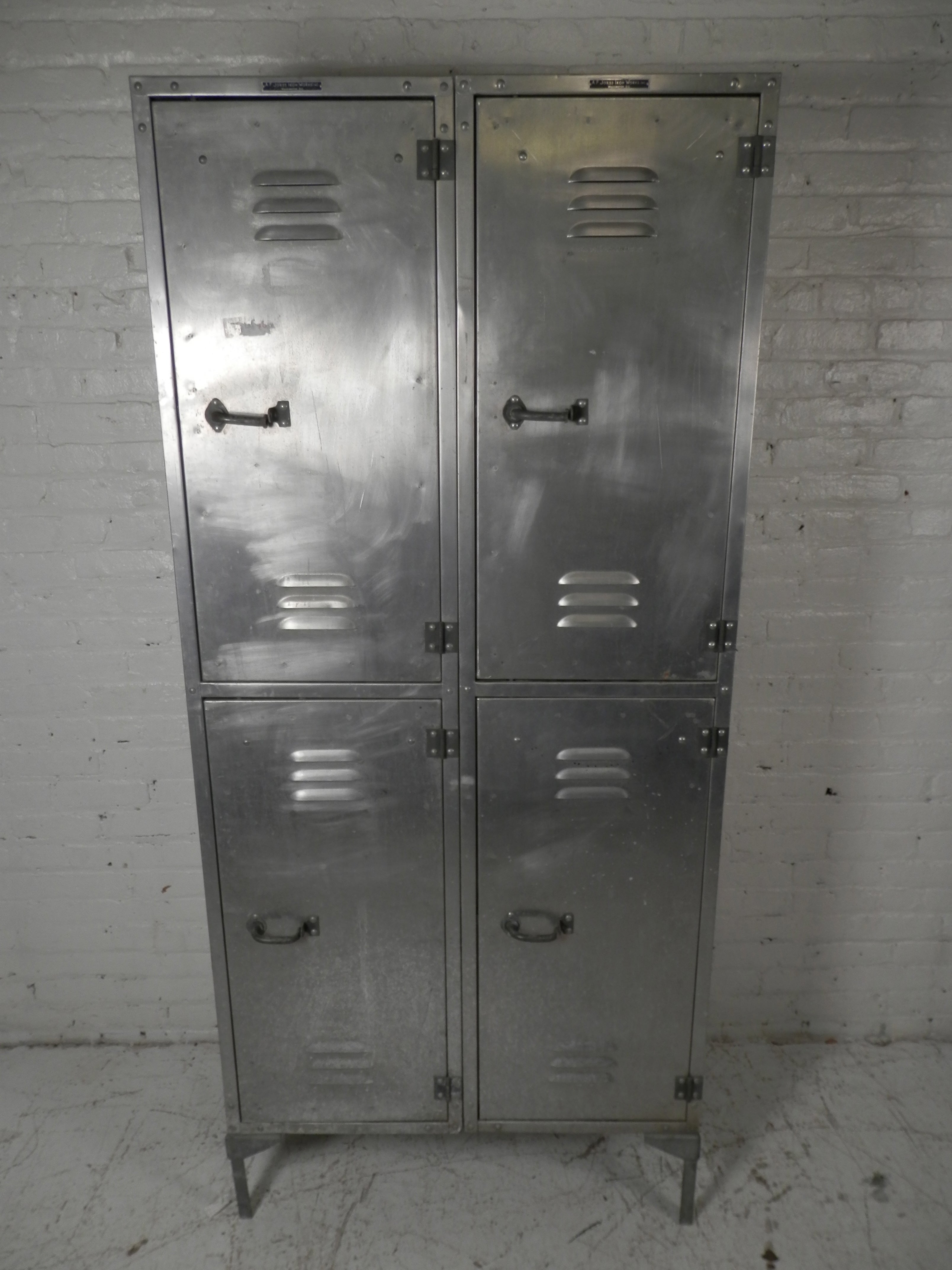 Impressive Industrial Metal Locker w/ Compartments