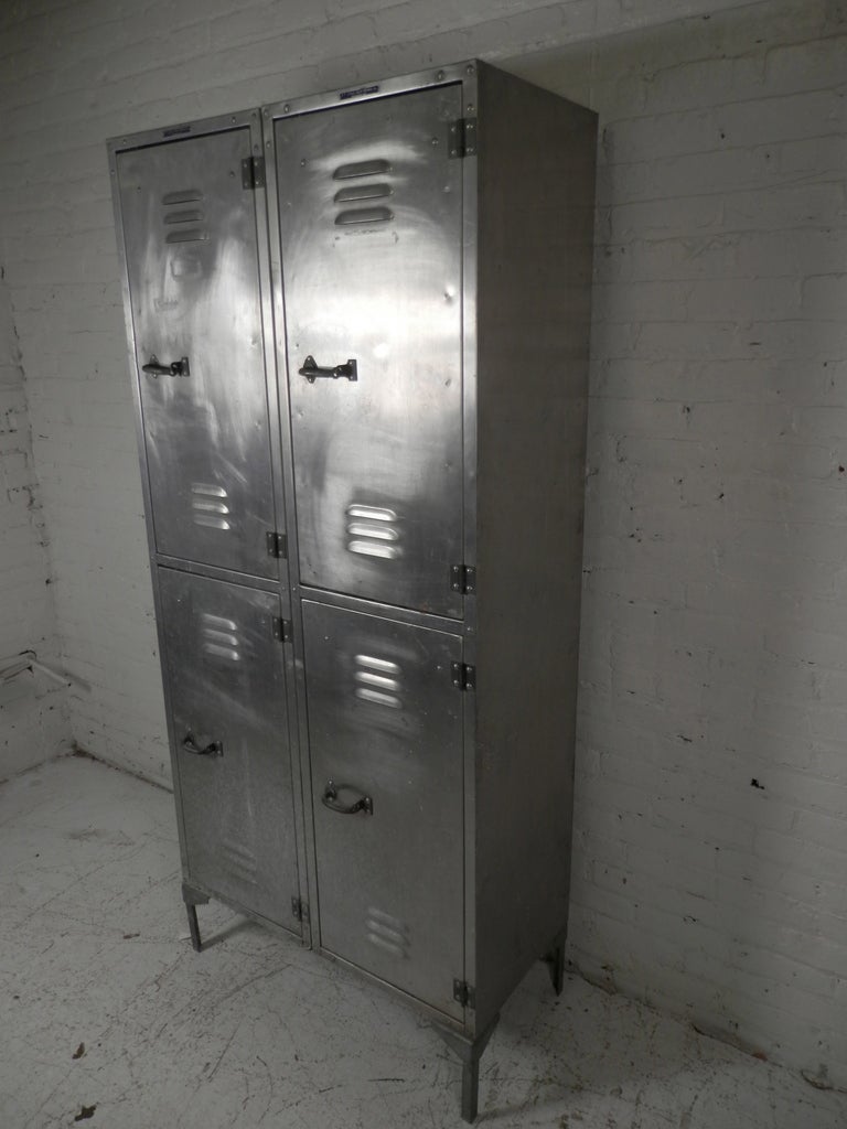 American Impressive Industrial Metal Locker w/ Compartments