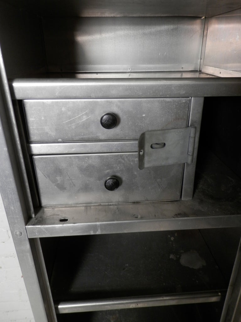 Impressive Industrial Metal Locker w/ Compartments 1