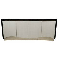 Snake Skin Lacquered Seventies Server By Directional