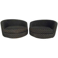 Pair of Circular Lounge Chairs
