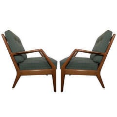 Pair Of John Stuart Stamped Arm Chairs