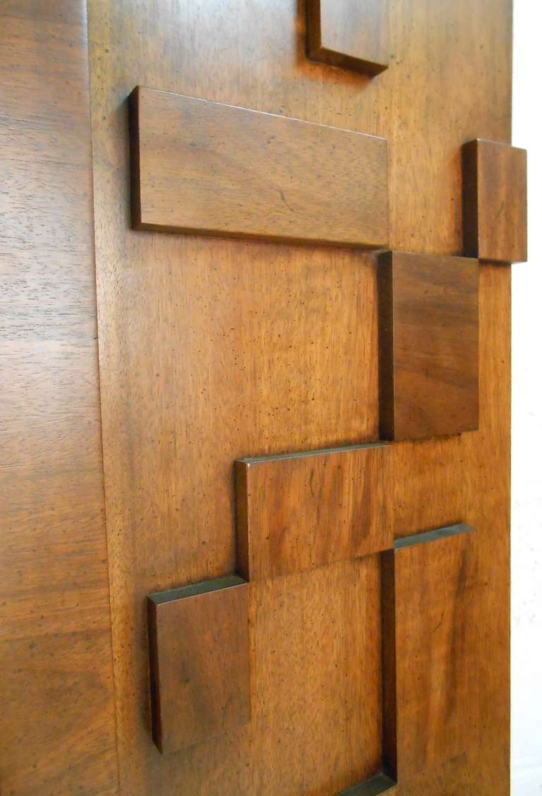Mid Century Modern Lane Brutalist China Cabinet/Server 2