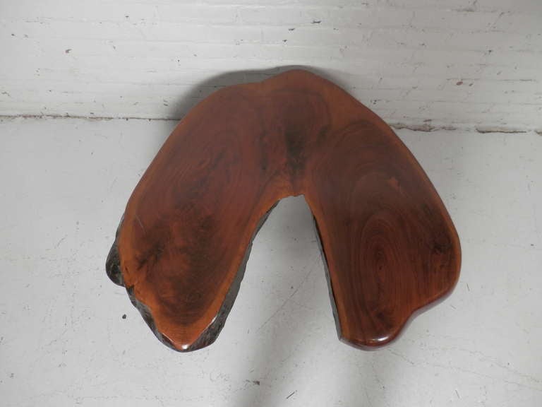 Mid-Century Modern Boomerang Live Edge Table