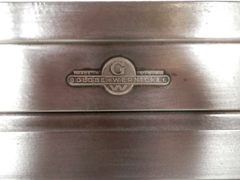 globe-wernicke metal barrister case