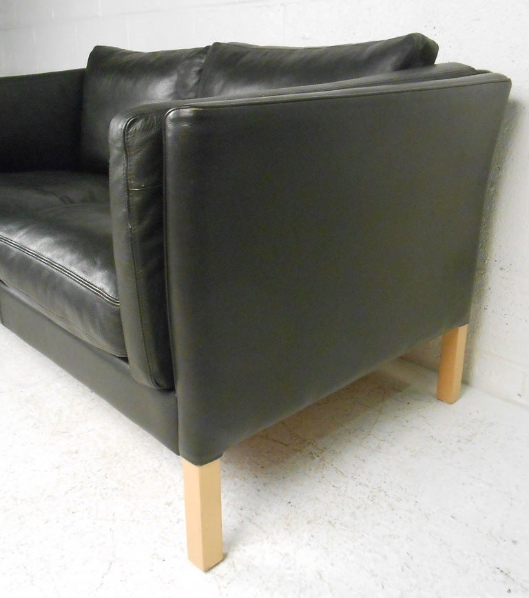 two seat leather sofa