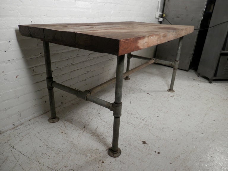 Industrial Machine Age Style Work Table