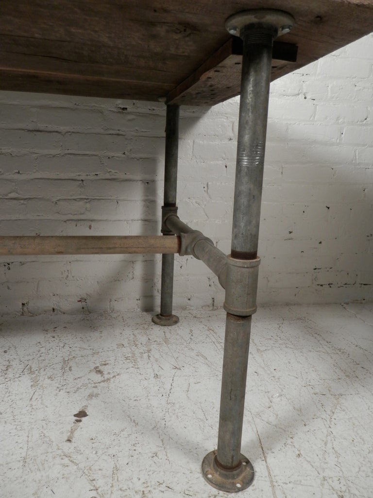 Machine Age Style Work Table In Distressed Condition In Brooklyn, NY