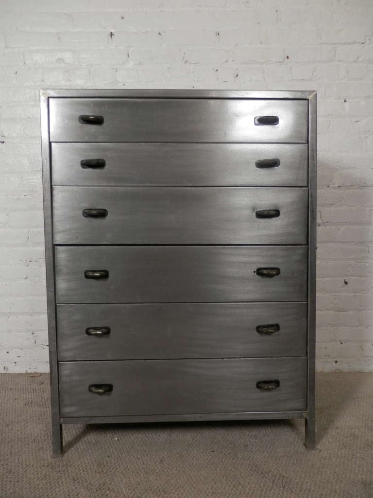 Unique Mid Century Modern Metal Dresser Designed By Simmons 1