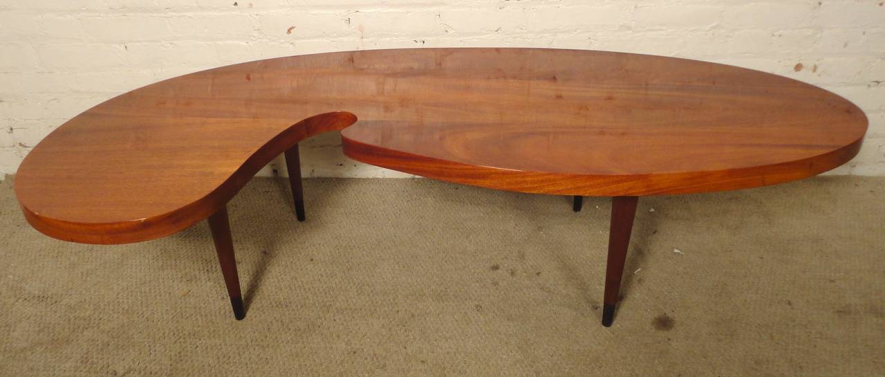 Mid-Century Modern Wild Mid-Century Kidney Coffee Table
