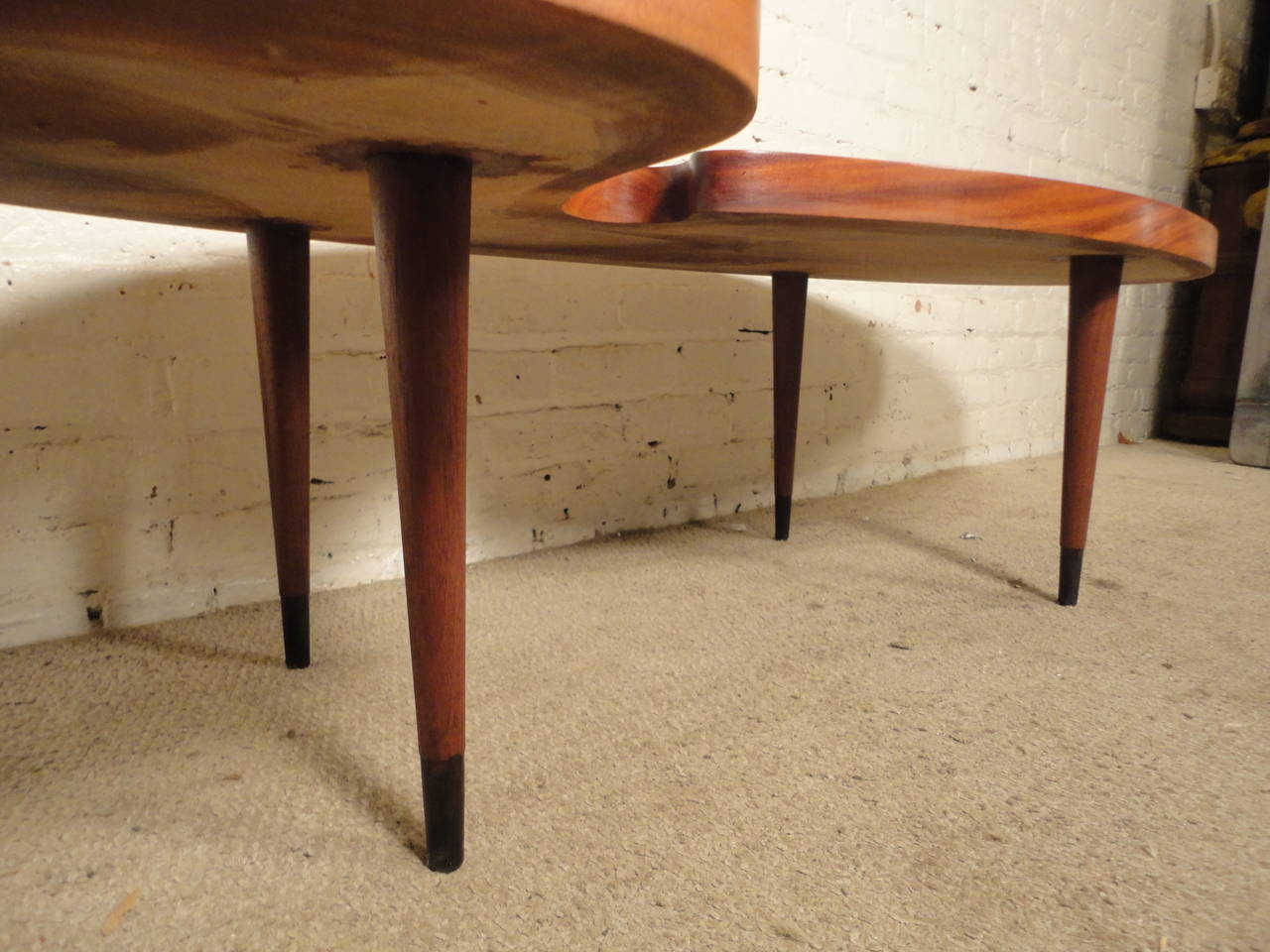 American Wild Mid-Century Kidney Coffee Table