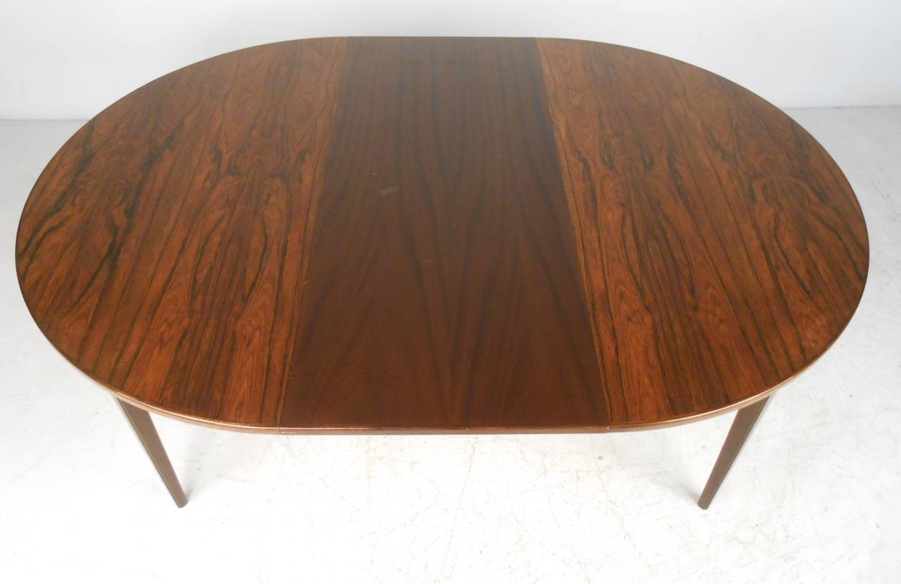 Scandinavian Modern Omann Jun Rosewood Dining Table and Chairs, c. 1959 For Sale