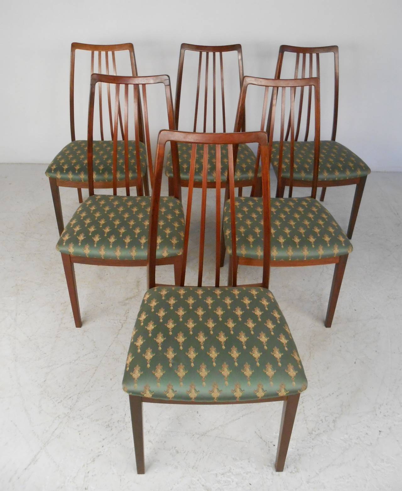 Table et chaises de salle à manger en bois de rose Jun, Omann Jun, vers 1959 2