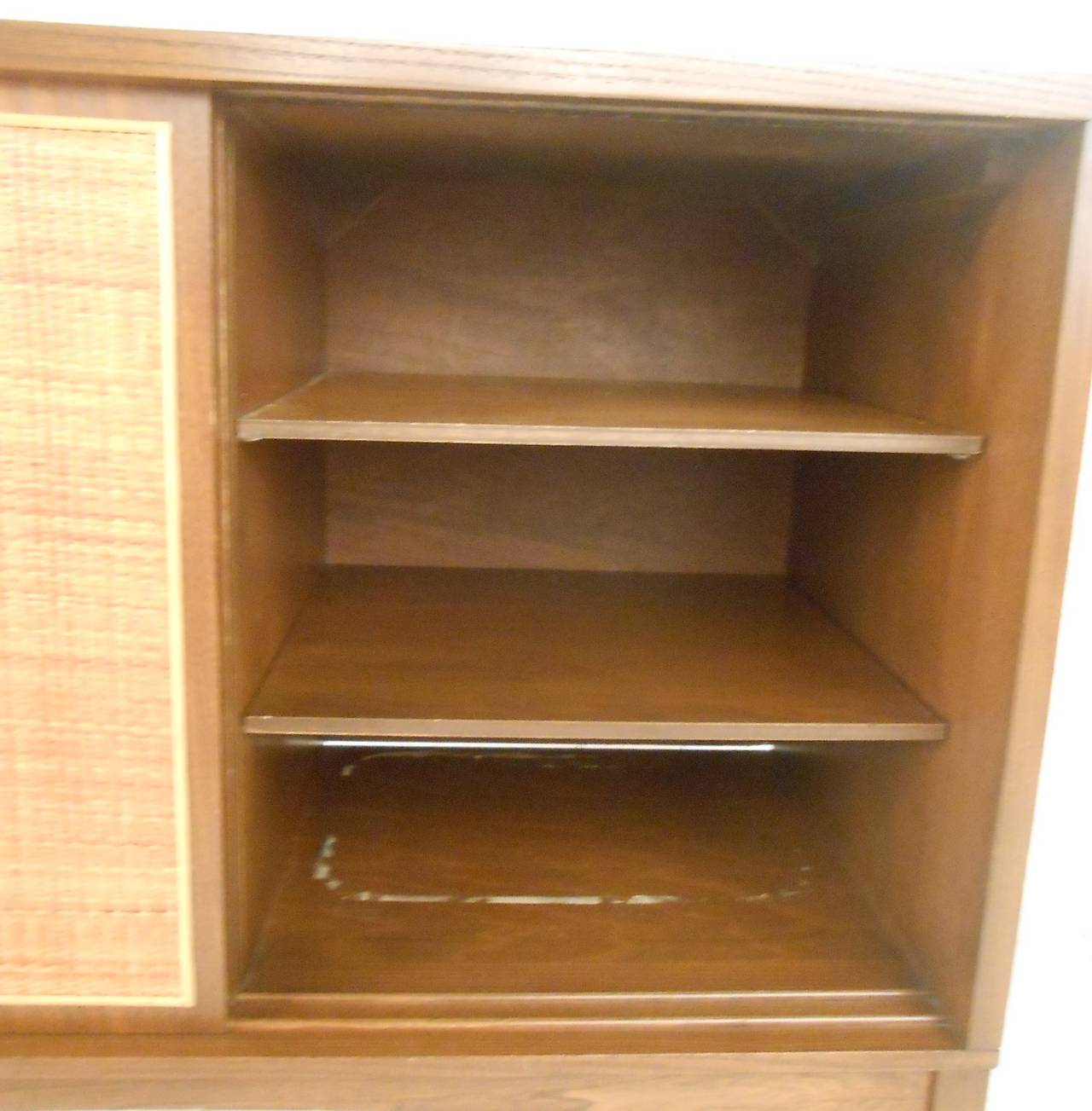 Grass Cloth Sliding Door at 1stDibs