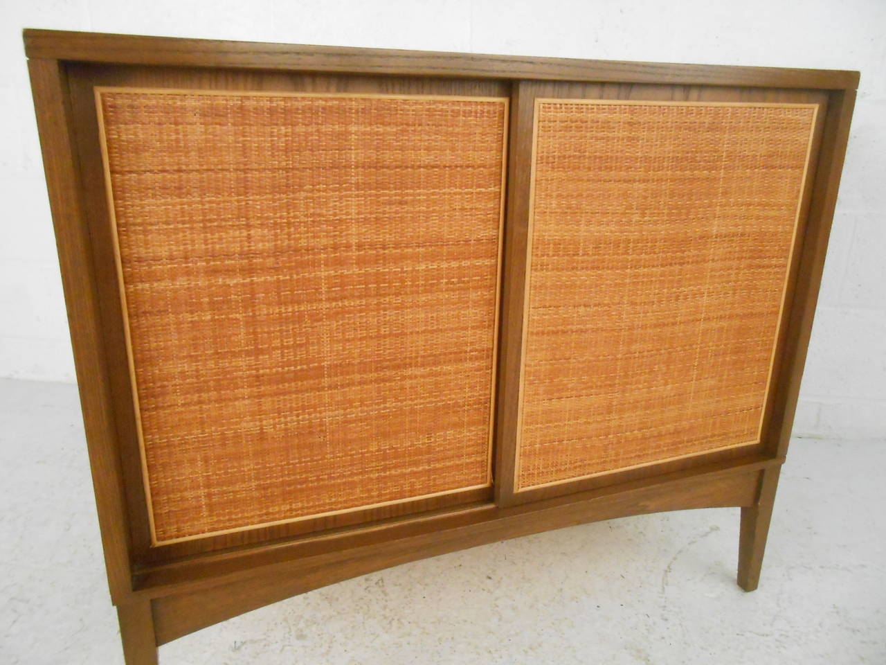 Grass Cloth Sliding Door at 1stDibs