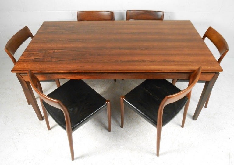 Rosewood dining table with two,  22