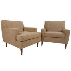 Pair Mid Century Modern Club Chairs 9