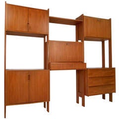 Danish Modern Modular Wall Unit