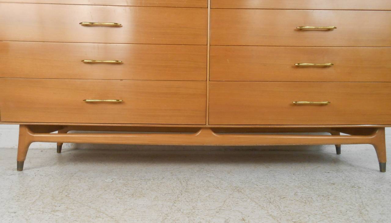 Beautiful MidCentury Modern Maple RWay Dresser For Sale at 1stDibs