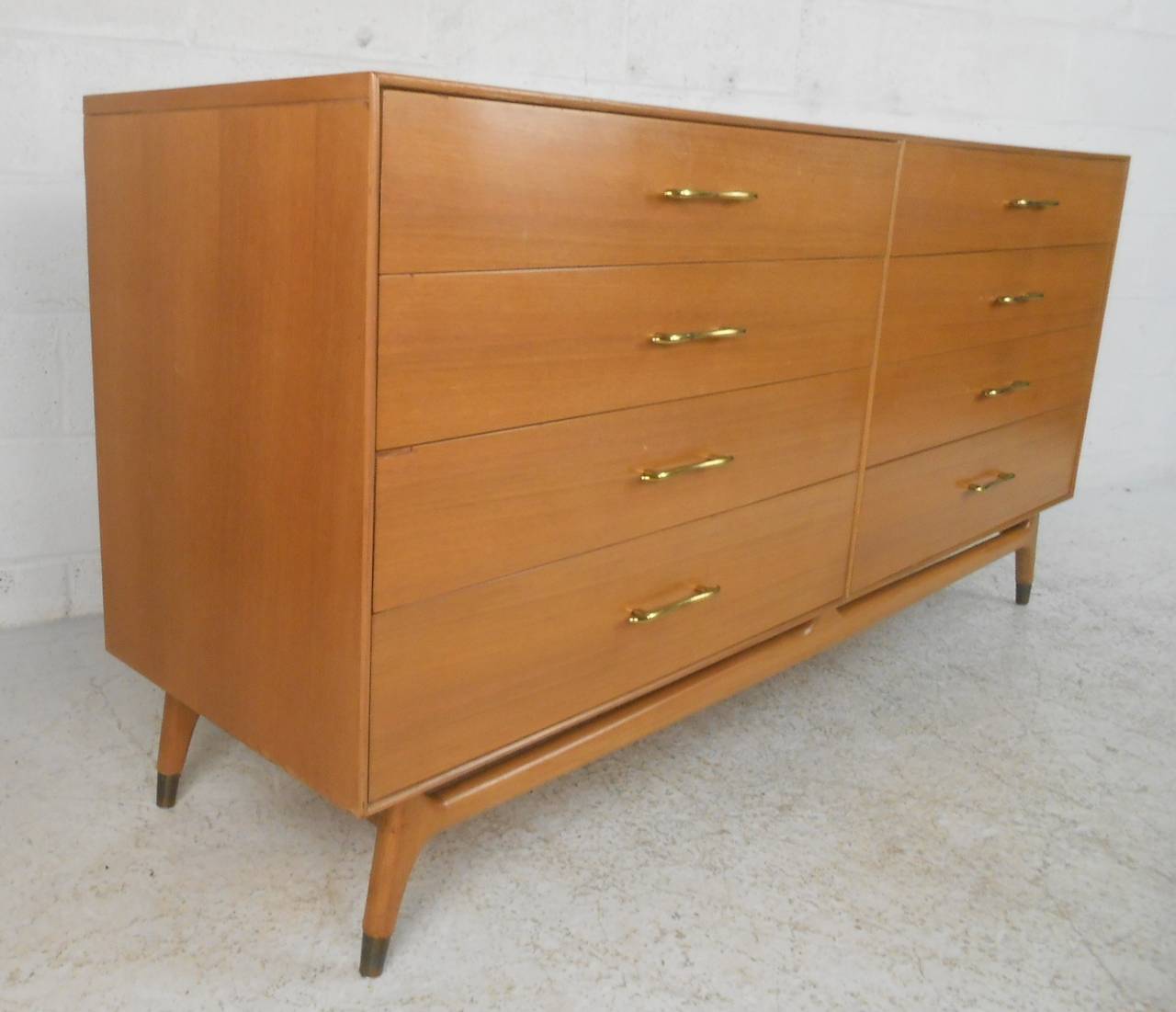Beautiful MidCentury Modern Maple RWay Dresser For Sale at 1stDibs