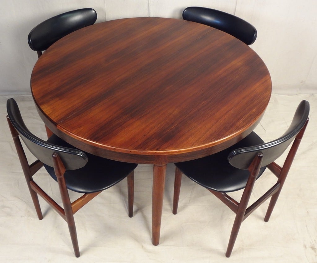 Rosewood Dining Table & Six Chairs by Niels O. Moller
