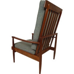 Danish Modern High-Back Teak Armchair