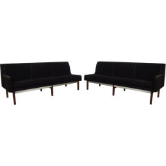 Retro Pair of Mid-Century Modern One-Arm Sofas