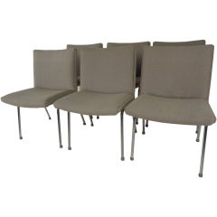 Set of Six Airport Chairs by Hans Wegner