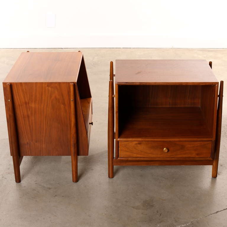 Mid-20th Century Mid Century Bedside Tables by Kipp Stewart and Stewart MacDougall for Drexel