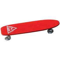 1960's Duro Red Devil 101 Skateboard with Metal Wheels