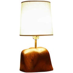 Redwood Burl Wood Table Lamp
