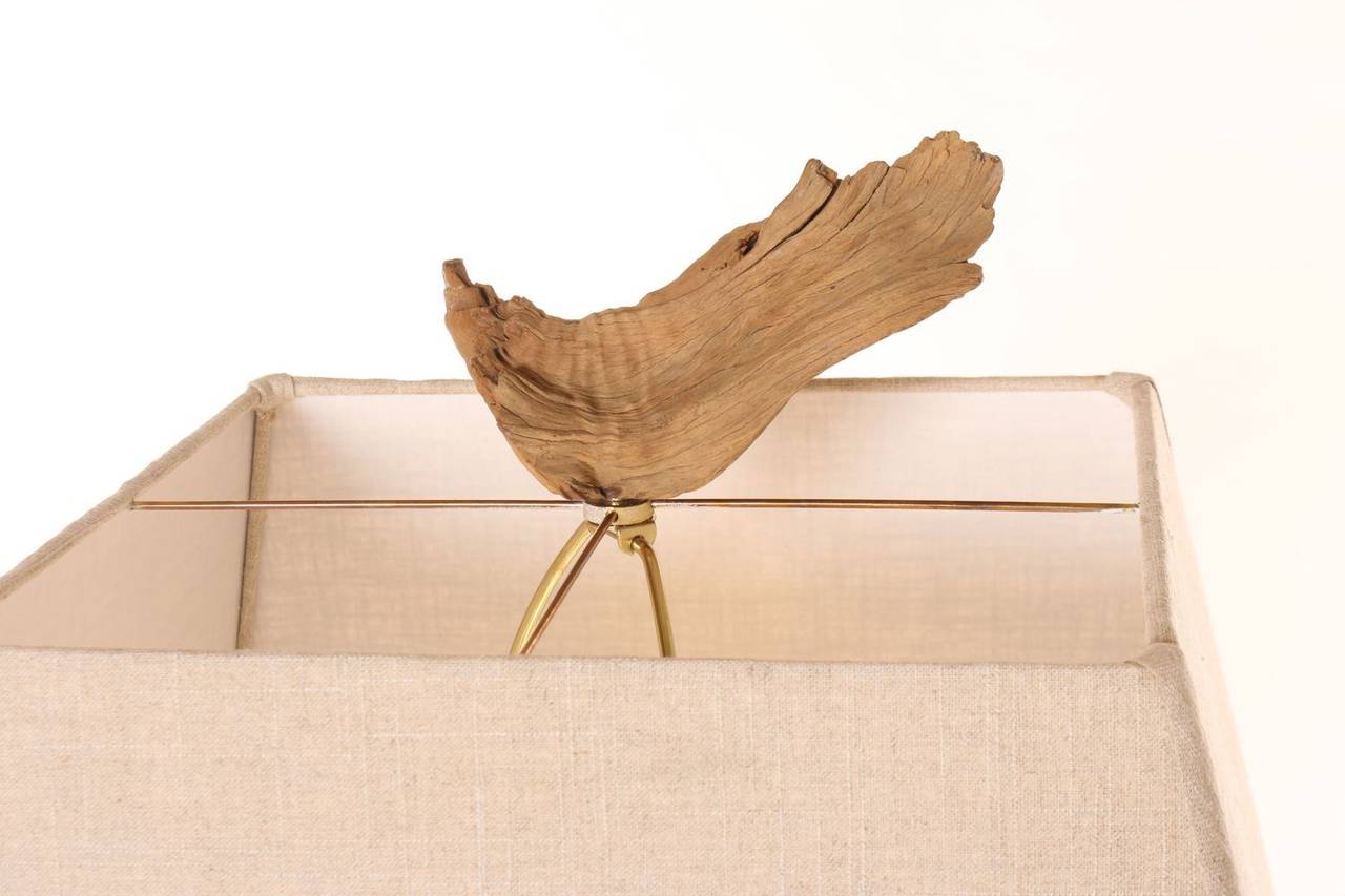 Petrified Wood Sculpted by the Wind, Pair of Bristlecone Pine Tree Wooden Lamps