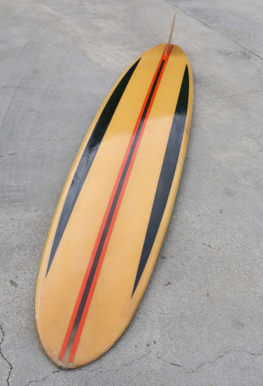 American California Semi-Gun Surfboard Shaped by Dale Velzy for Jeffrey Dale 1962