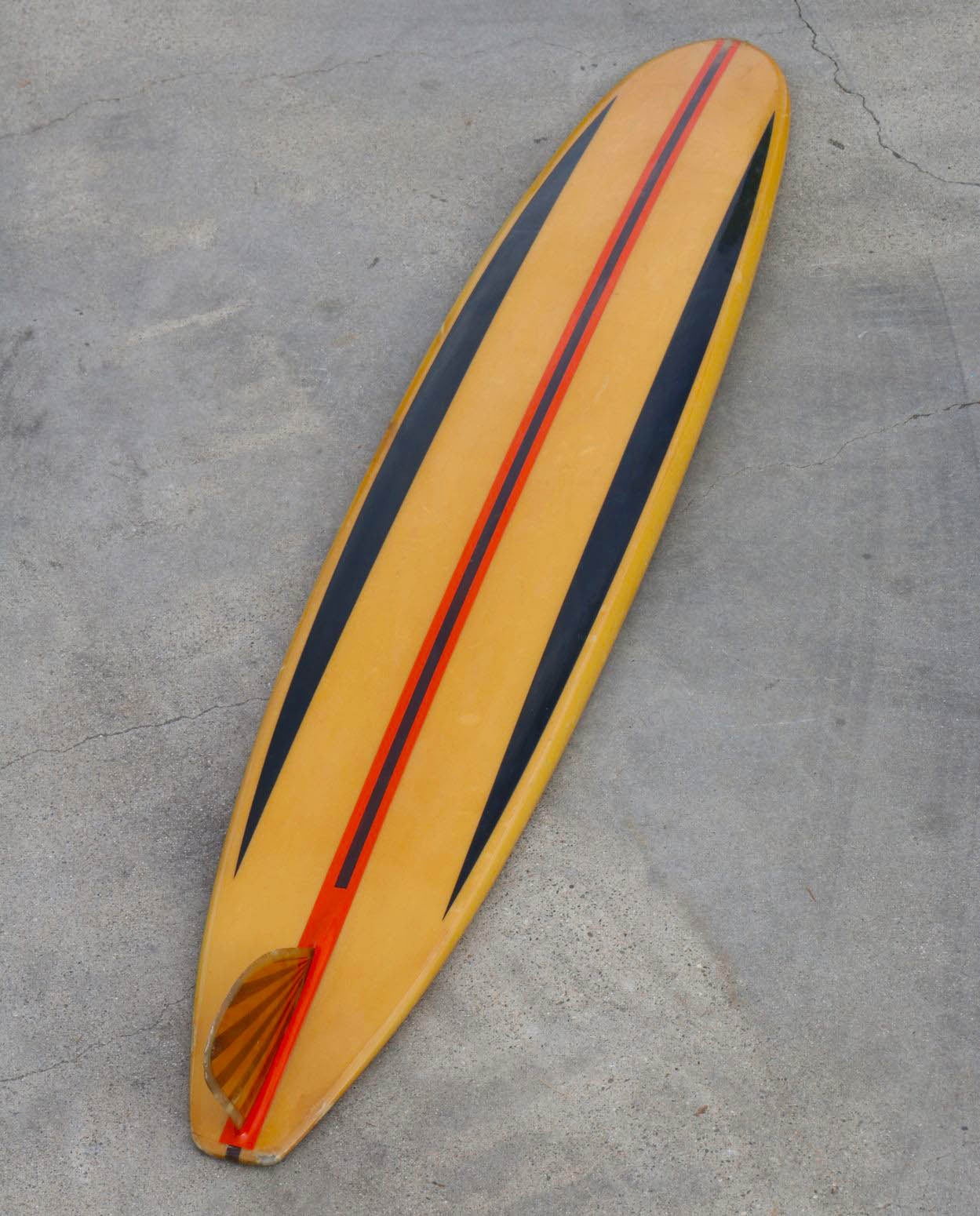 California Semi-Gun Surfboard Shaped by Dale Velzy for Jeffrey Dale 1962 In Good Condition In Los Angeles, CA