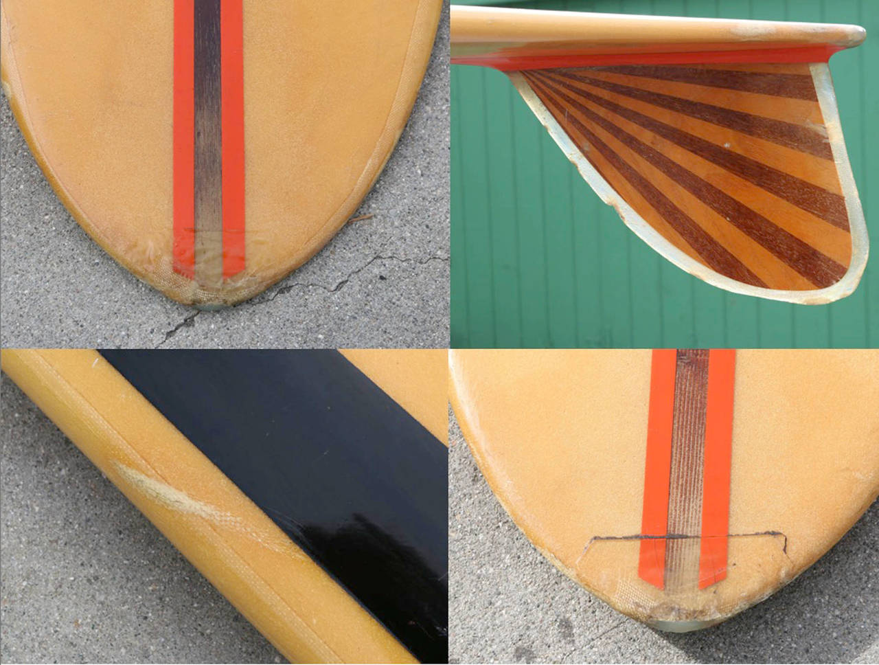 California Semi-Gun Surfboard Shaped by Dale Velzy for Jeffrey Dale 1962 1