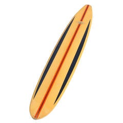 Vintage California Semi-Gun Surfboard Shaped by Dale Velzy for Jeffrey Dale 1962