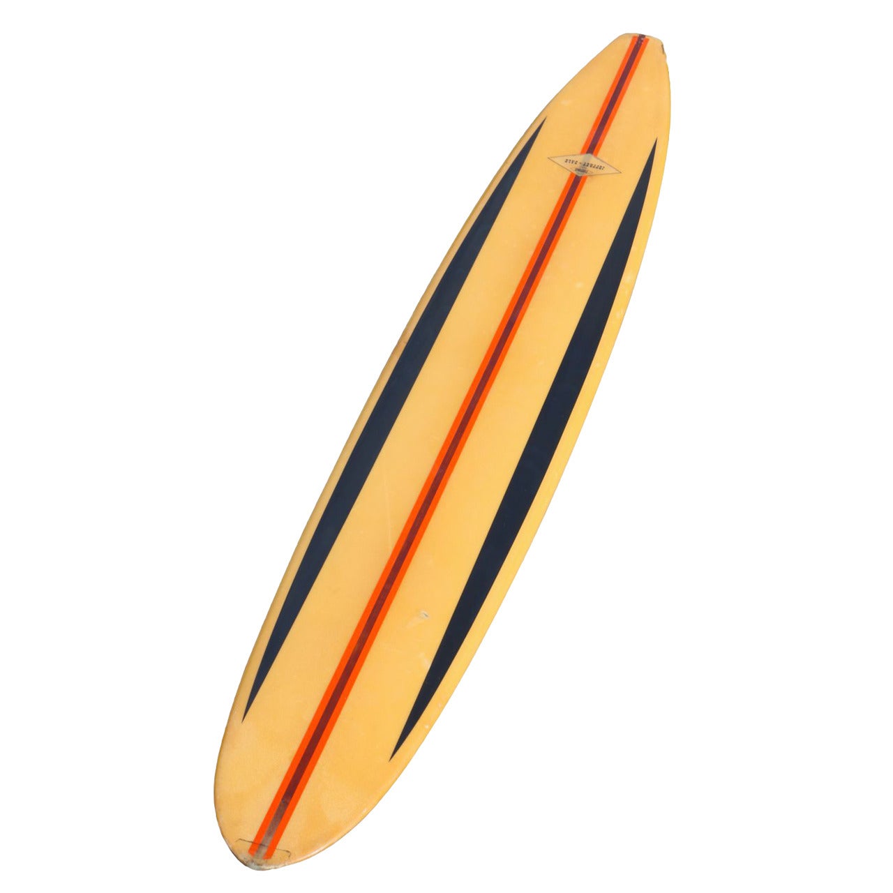 California Semi-Gun Surfboard Shaped by Dale Velzy for Jeffrey Dale 1962