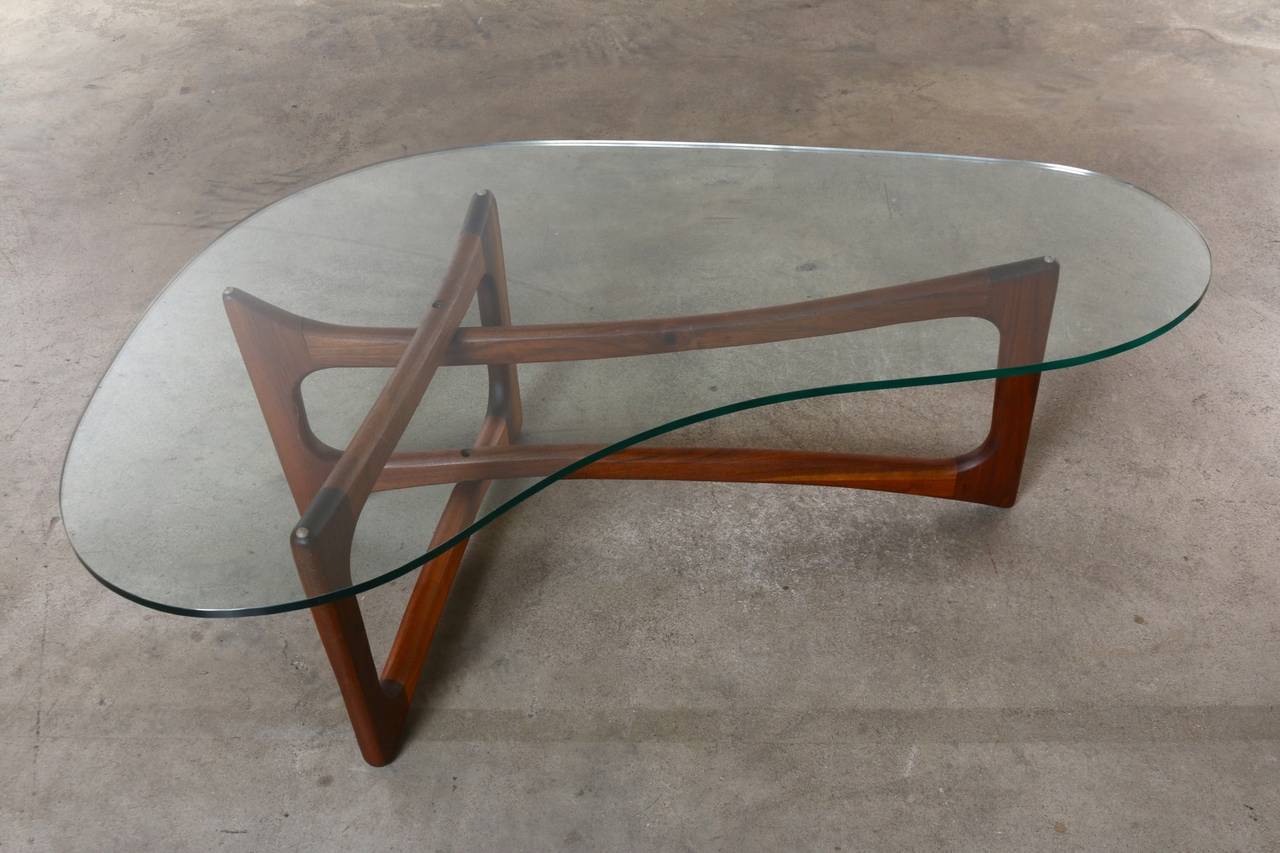 Amoeba Coffee Table by Adrian Pearsall for Craft Associates, 1960's 1
