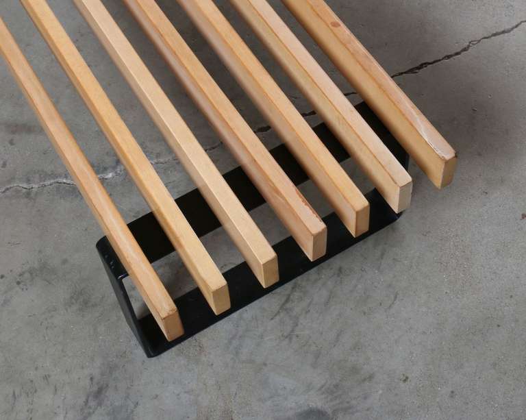 Architectural Slat Bench / Coffee Table c.1960s Sweden In Good Condition In Los Angeles, CA