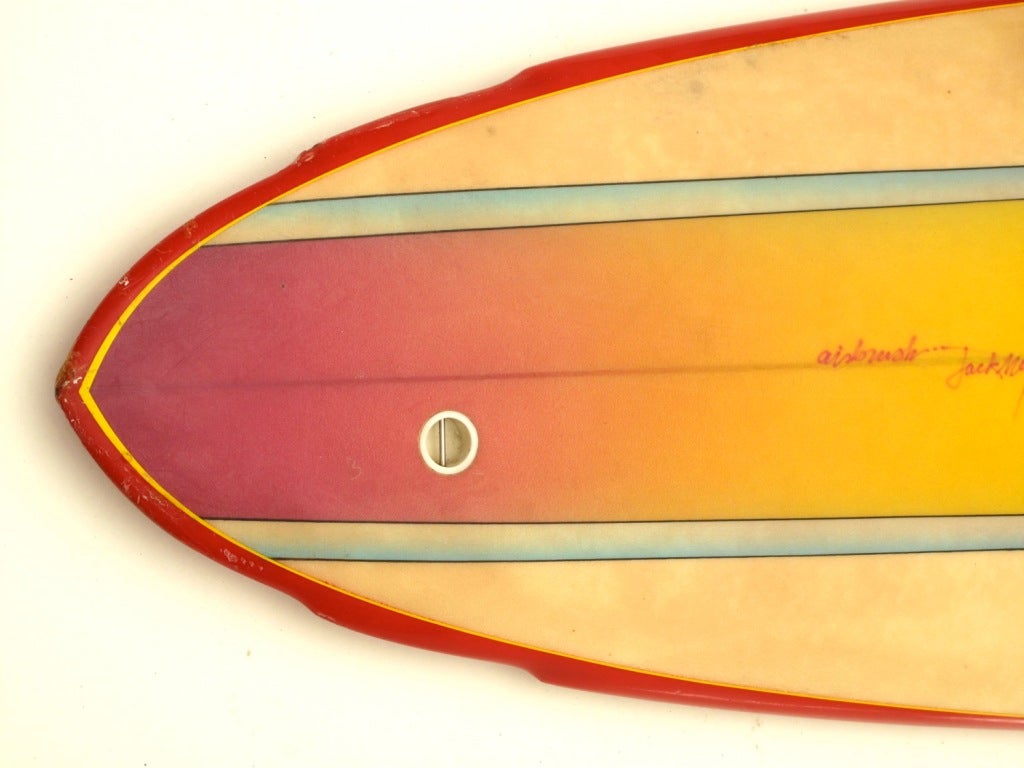 American OP Airbrushed Surfboard, 1970s