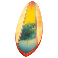 Vintage OP Airbrushed Surfboard, 1970s