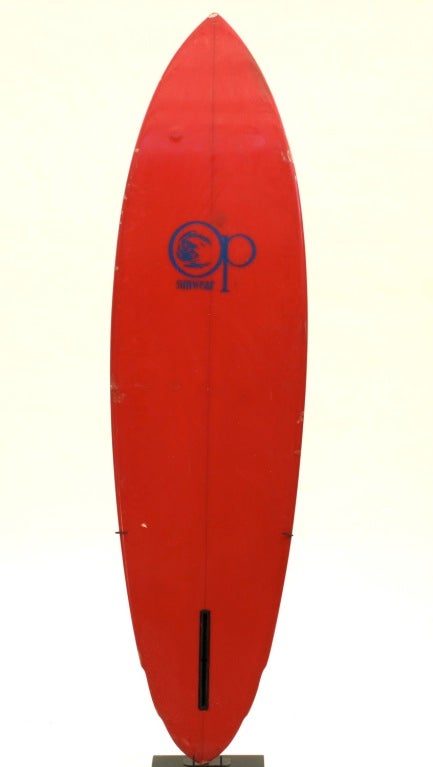 Polystyrene OP Airbrushed Surfboard, 1970s
