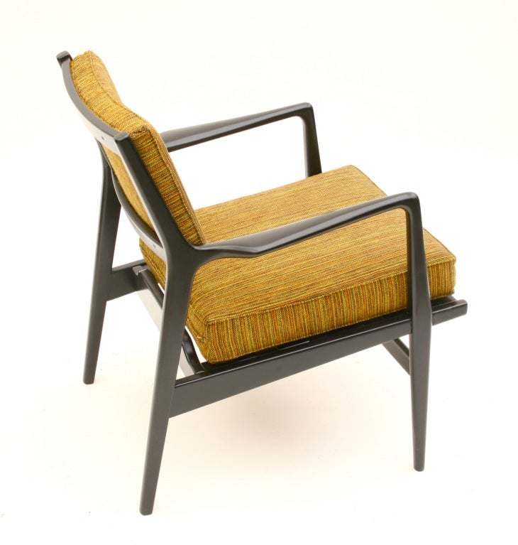 Danish Jo Carlsson Chair with Original Upholstery, 1950s Denmark