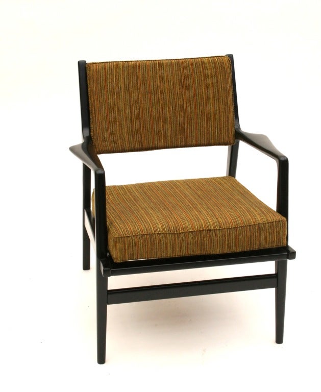 Jo Carlsson Chair with Original Upholstery, 1950s Denmark In Excellent Condition In Los Angeles, CA