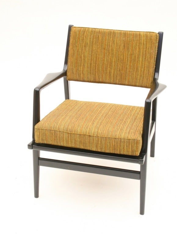 Mid-20th Century Jo Carlsson Chair with Original Upholstery, 1950s Denmark