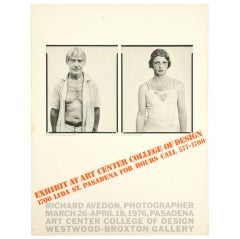 Richard Avedon Exhibition Poster, Rare, 1976 Richard Avedon Exhibition Poster, Rare, 1976